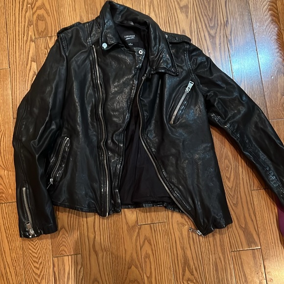 Lamarque leather jacket size large in excellent condition  worn a few times - Picture 4 of 4